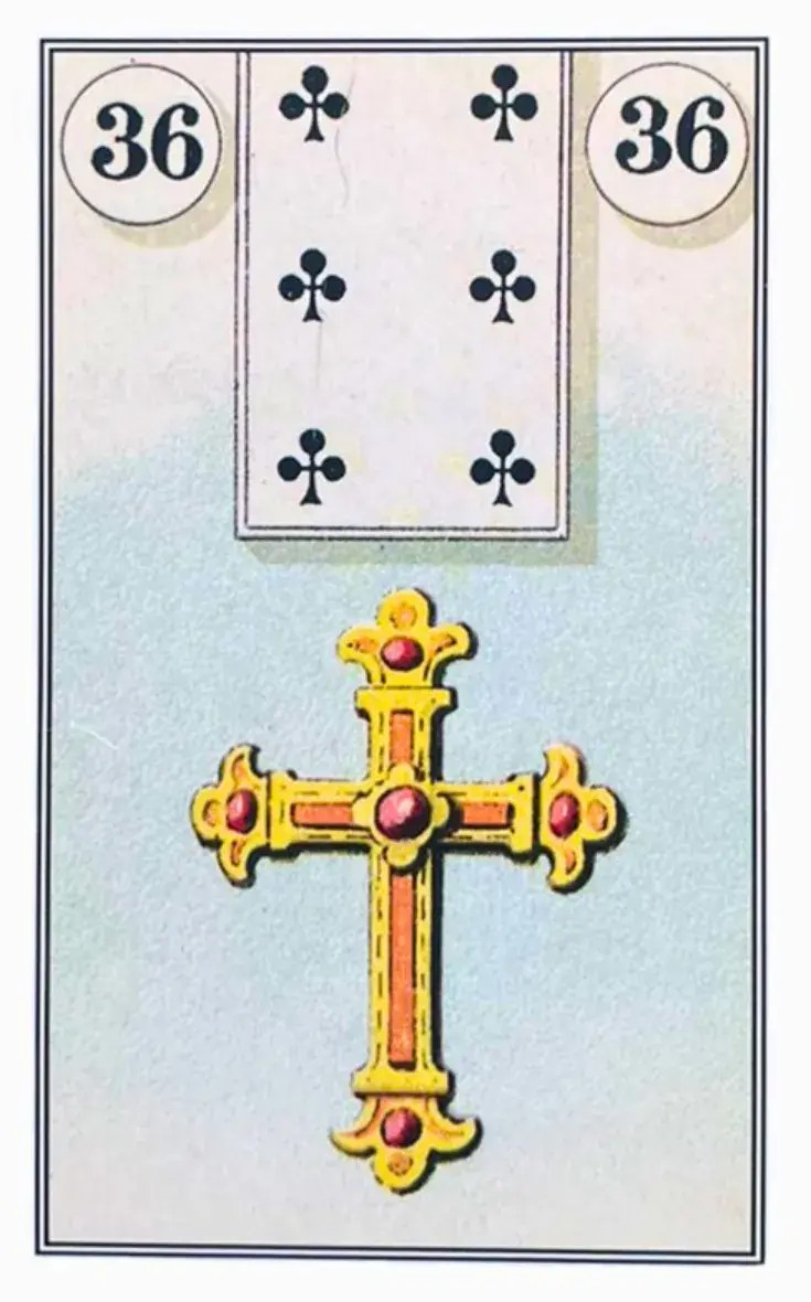 Uma cruz dourada antiga