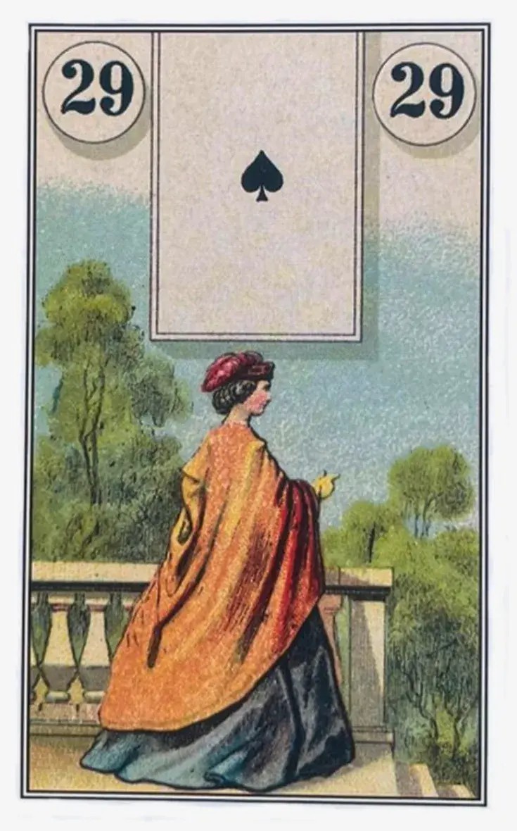 Uma cigana com um vestido lindo em uma varanda