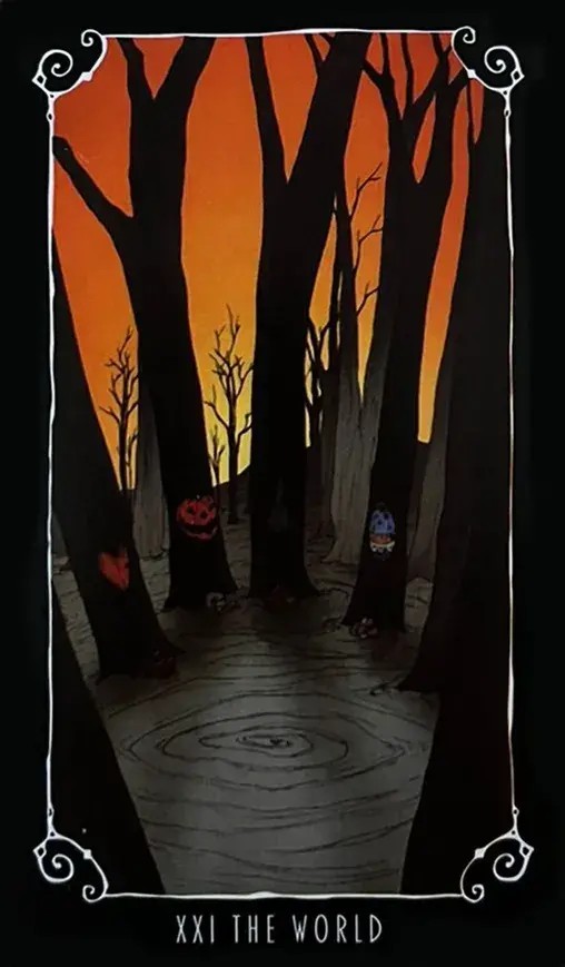 um bosque assustador