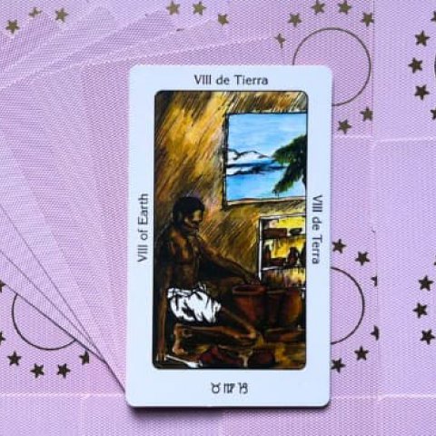 Oito de Terra: Tarot Sagrado dos Orix�s - Significado e interpreta��o da carta - Or�culos Web
