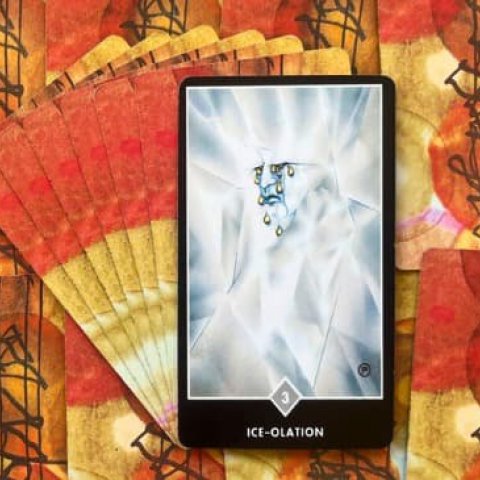 Tarot Zen Osho - Isolamento Glacial (3 de Espadas): Significado e interpreta��o da carta - Or�culos Web