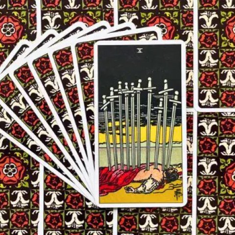 Dez de Espadas - Tarot Rider Waite Descubra o Significado e Interpreta��o desse Arcano Menor - Or�culos Web.