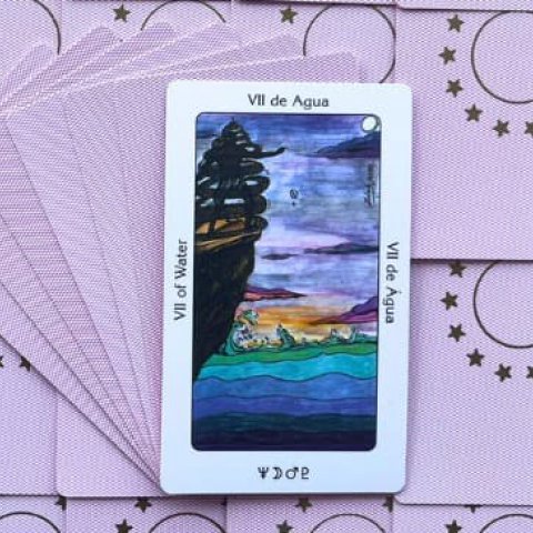 Tarot Sagrado dos Orix�s: Sete de �gua Significado e interpreta��o da carta - Or�culos Web