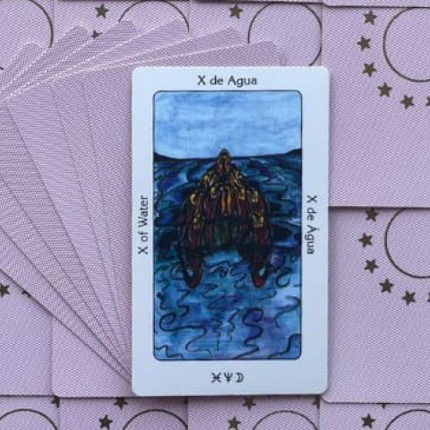 Tarot Sagrado dos Orix�s: Dez de �gua Significado e interpreta��o da carta - Or�culos Web