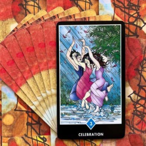 Tarot Zen Osho - Celebra��o (3 de Copas): Significado e interpreta��o da carta - Or�culos Web
