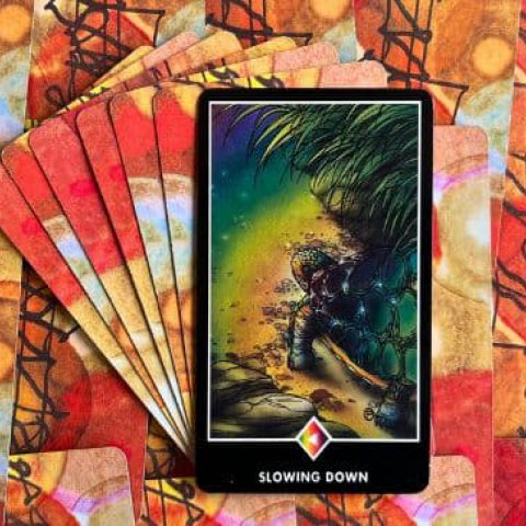 Tarot Zen Osho - Desacelera��o (Cavaleiro do Arco-�ris): Significado e interpreta��o da carta - Or�culos Web