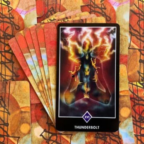 Tarot Zen Osho - Rel�mpago (A Torre):  Significado e interpreta��o da carta - Or�culos Web