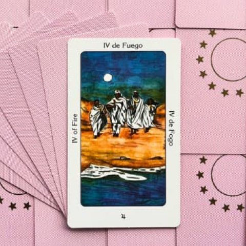 Quatro de Fogo: Tarot Sagrado dos Orix�s - Significado e interpreta��o da carta - Or�culos Web
