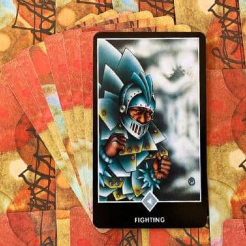 Tarot Zen Osho - A Luta (Cavaleiro das Nuvens): Significado e interpreta��o da carta - Or�culos Web