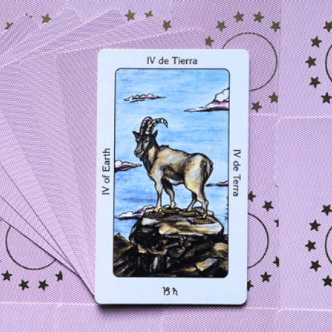 Tarot Sagrado dos Orix�s: Quatro de Terra - Significado e interpreta��o da carta - Or�culos Web