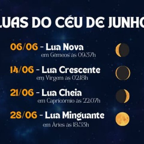 Fases das Luas de Junho 2024 - Or�culos web
