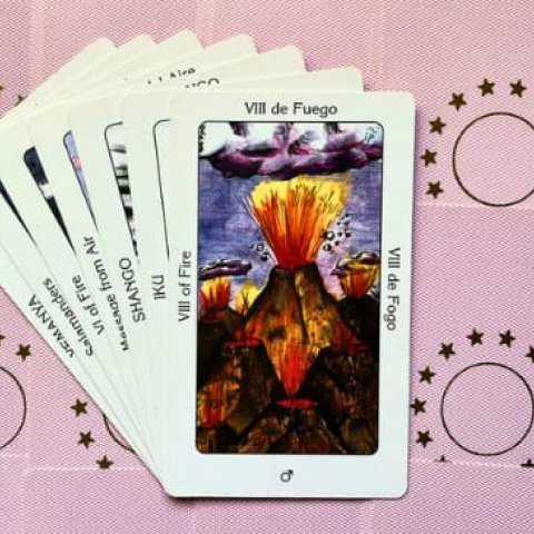Oito de Fogo: Tarot Sagrado dos Orix�s - Significado e interpreta��o da carta - Or�culos Web