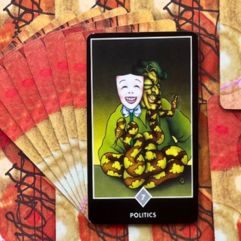 Tarot Zen Osho - Pol�tica (7 de Espadas): Significado e interpreta��o da carta - Or�culos Web